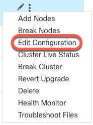 Edit Configuration