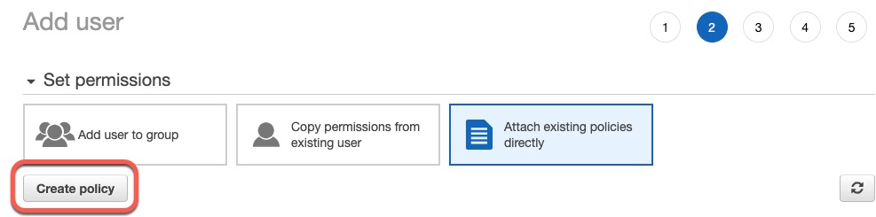 Create a JSON policy