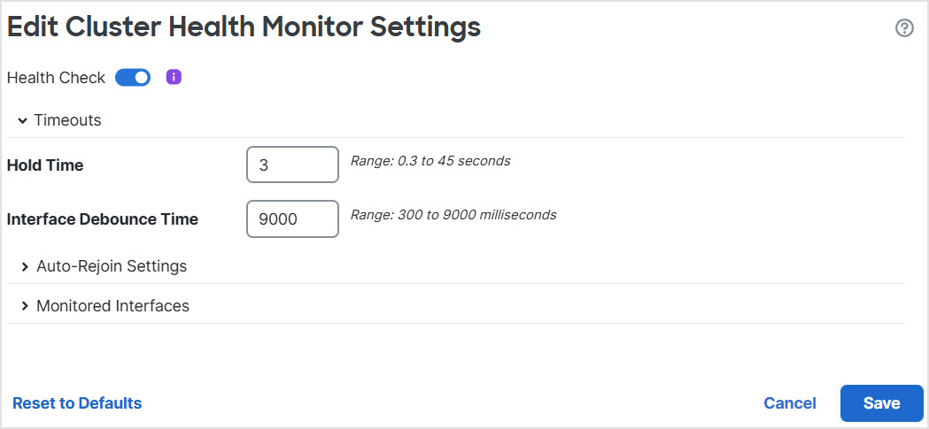 Disable the System Health Check