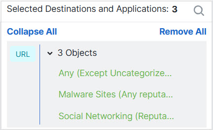 Sample URL condition.